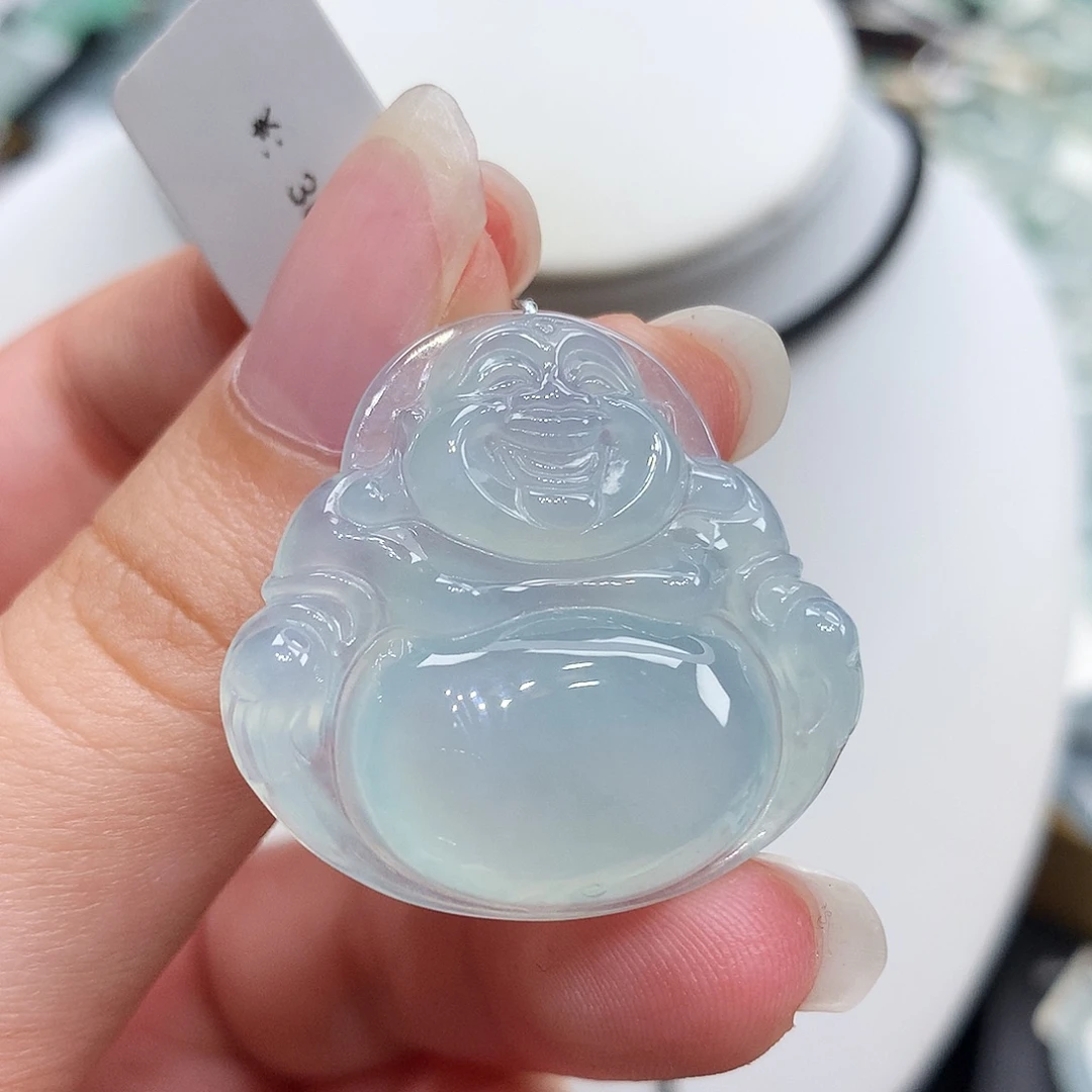 翡翠未镶嵌胸饰翡翠39，29.3/31/6.1