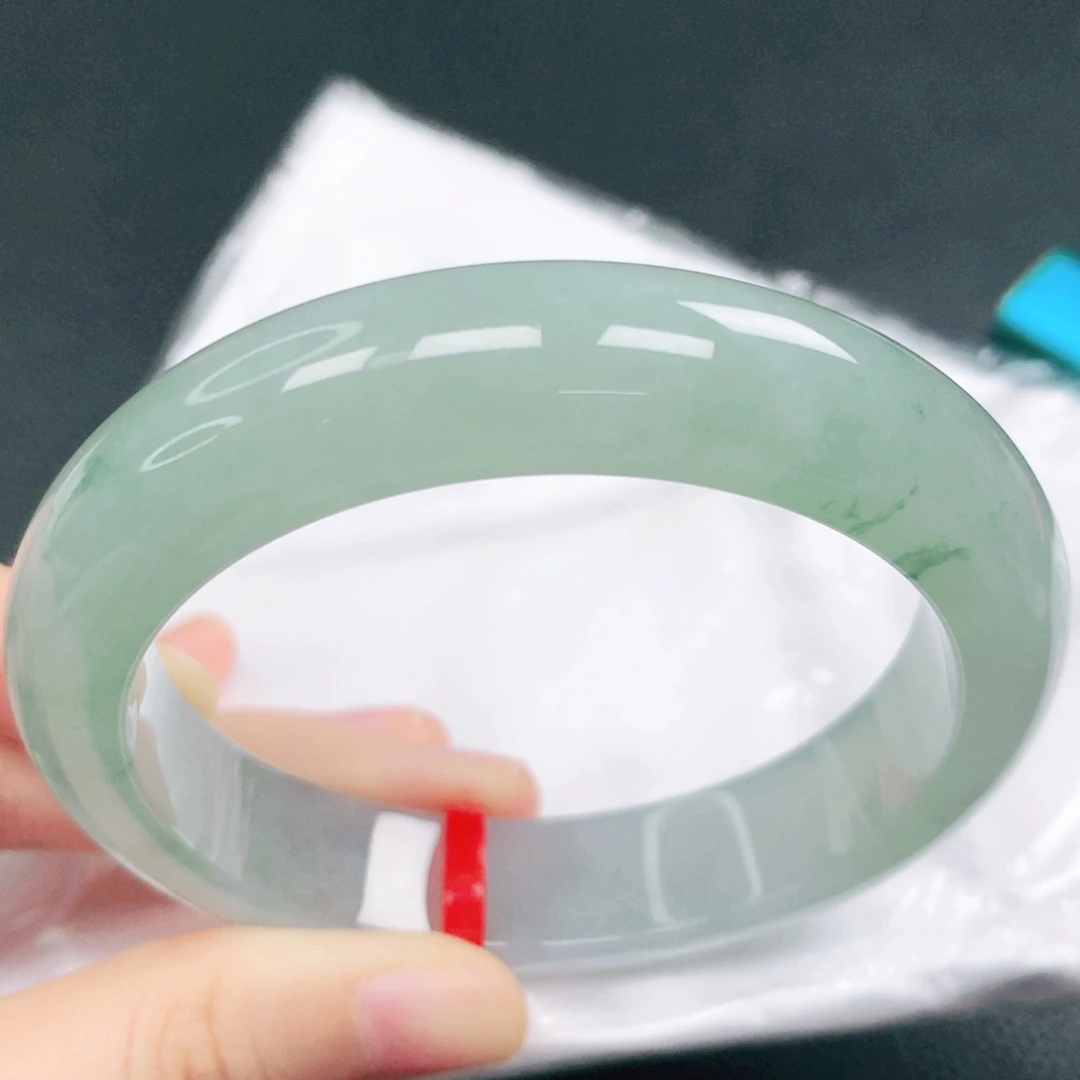 翡翠未镶嵌手镯58圈口