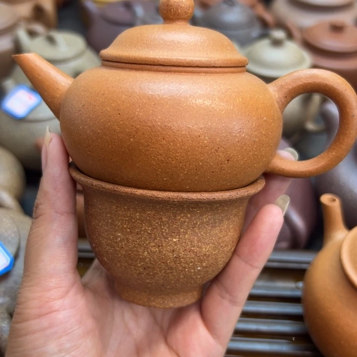 c****茶壶紫砂冷黄金水平壶