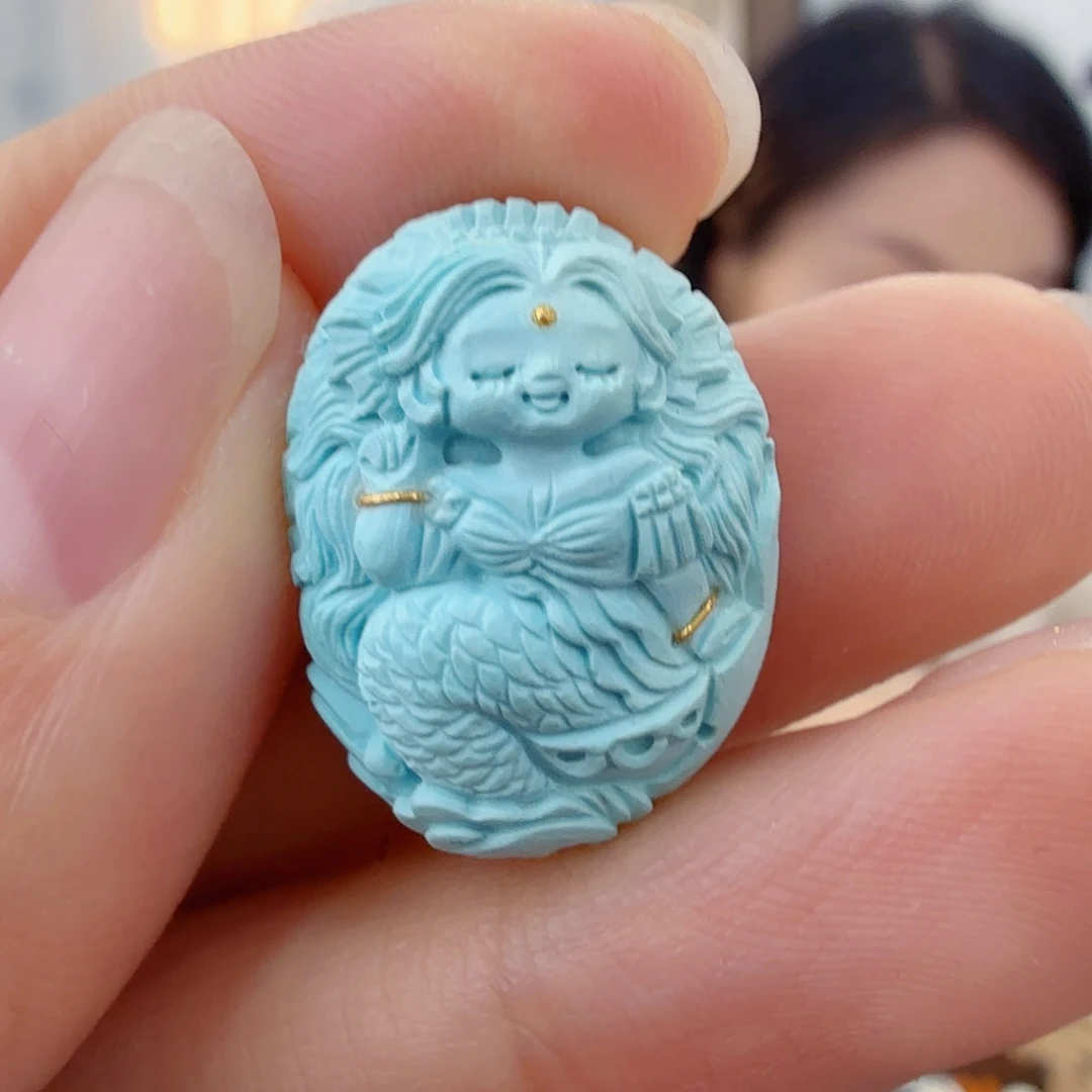 绿松石未镶嵌珠宝半成品