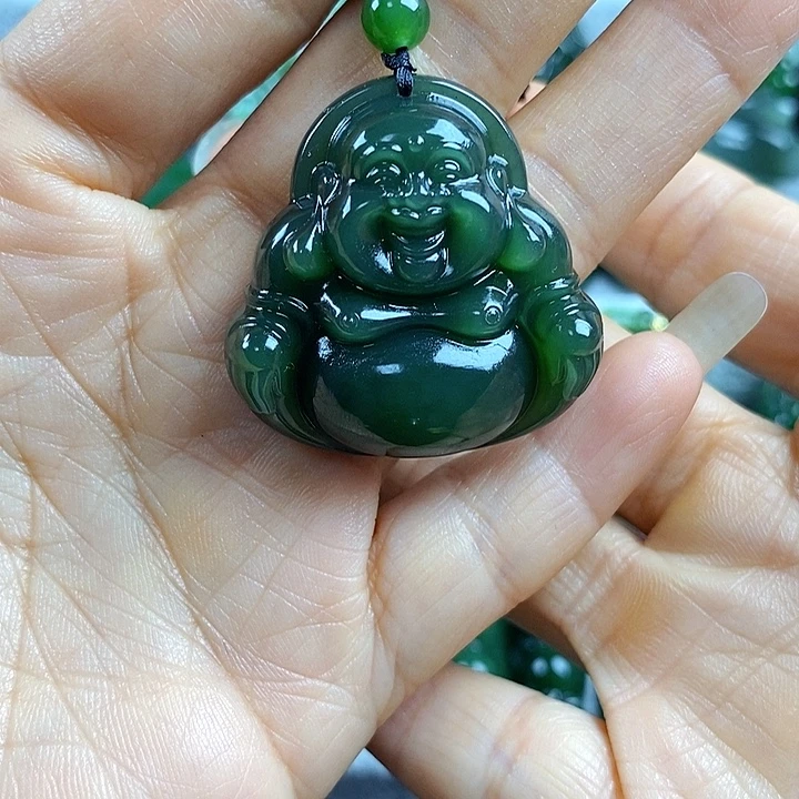 吊坠(不含链)未镶嵌和田玉（碧玉）34