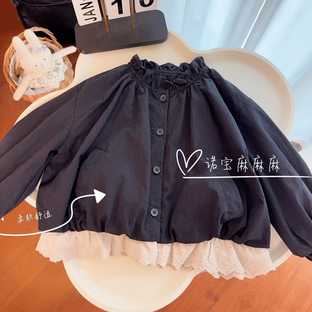 【秋上新】超好看女童外套2025秋季新款韩版儿童花苞上衣大童长袖