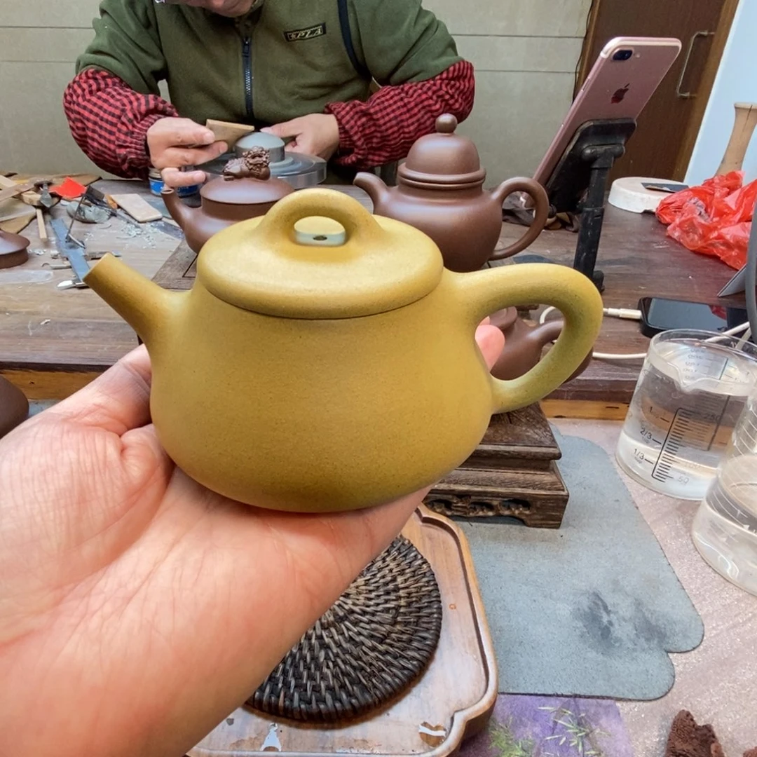 茶壶紫砂隐瓢壶（原矿本山绿泥200cc）