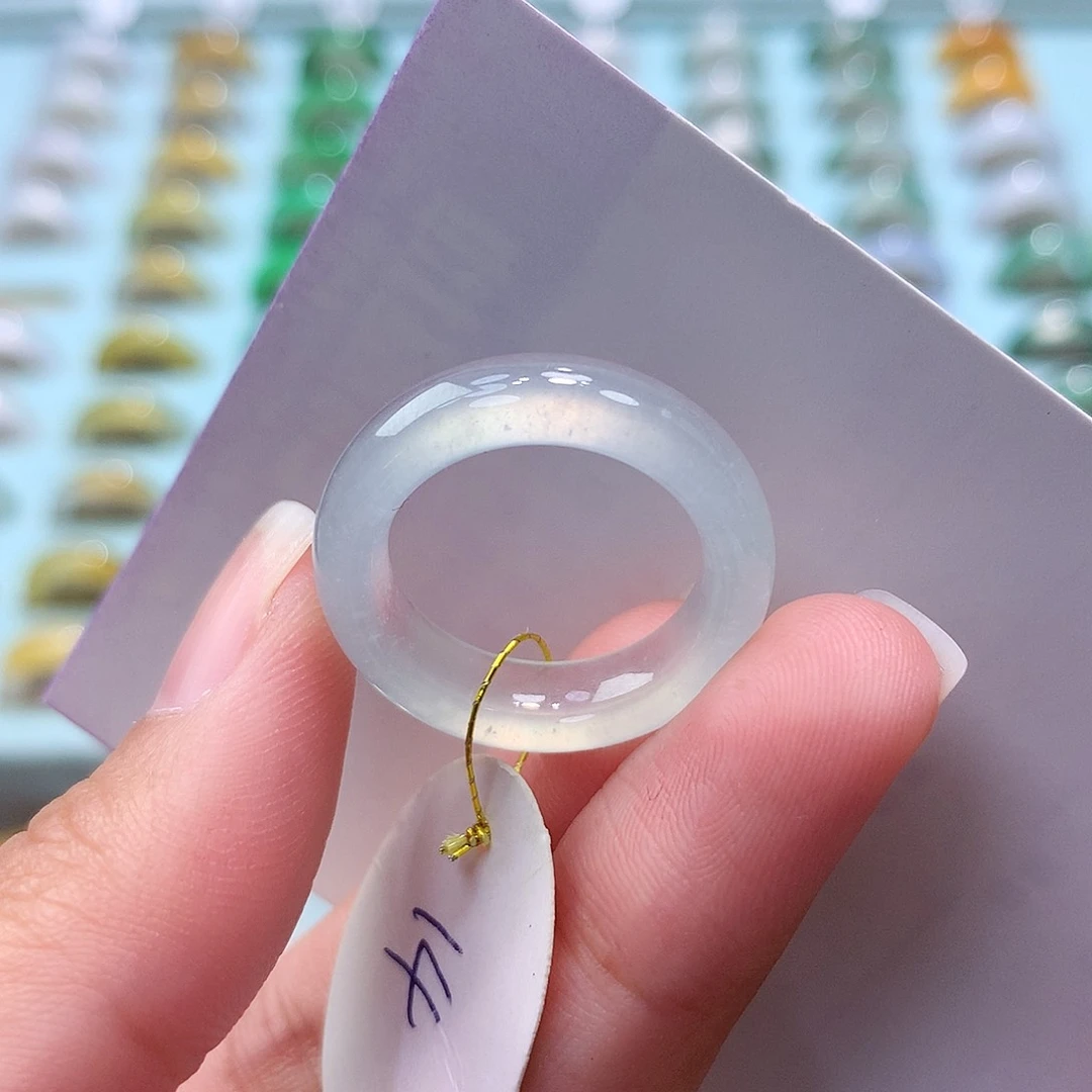 未镶嵌戒指翡翠14圈