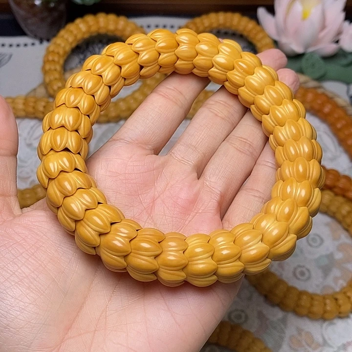 猴头核桃吊坠莲花1617