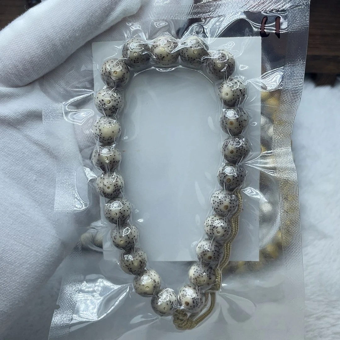 星月菩提手串原生态石玉11圆月朗星稀手持