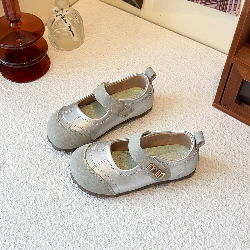 儿童公主风小皮鞋2025秋季女童玛丽珍透气软底单鞋舞蹈鞋AMT-A566