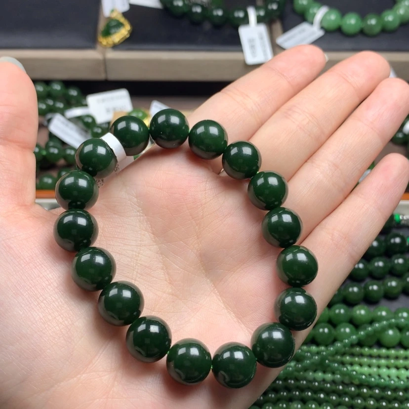 【闪购商品】和田玉（碧玉）手串未镶嵌敏*