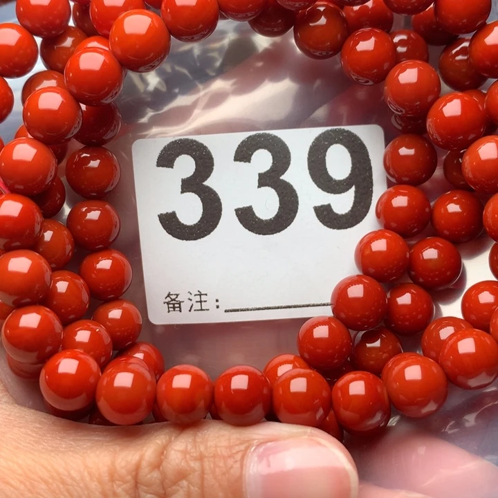 未镶嵌南红玛瑙手链荷**面