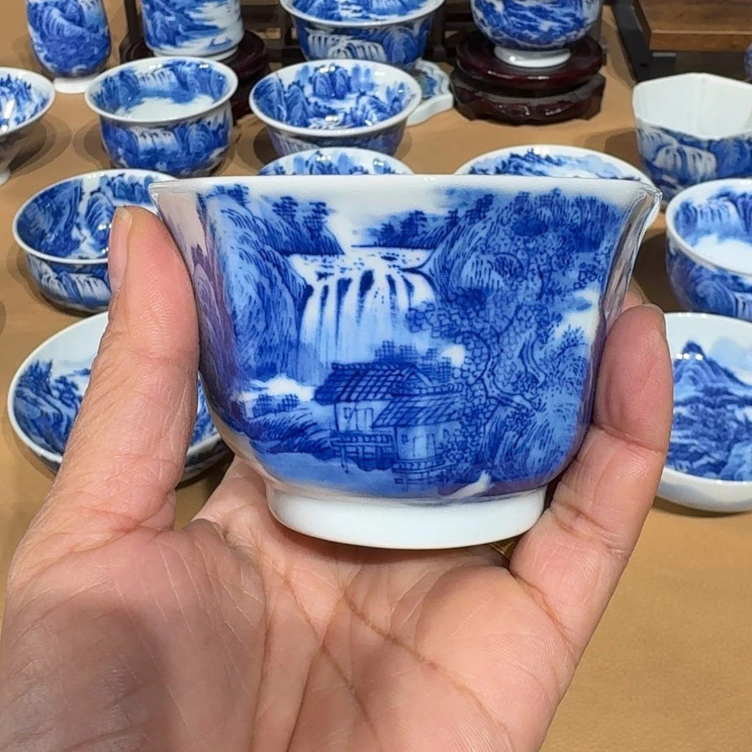 梦***梦景德镇纯手绘单杯微瑕