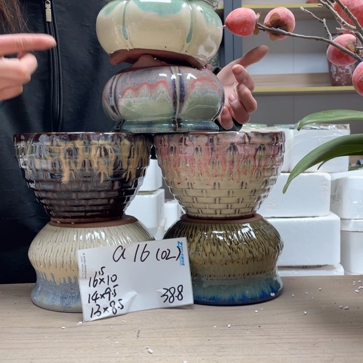 粗陶多肉花盆微瑕1602