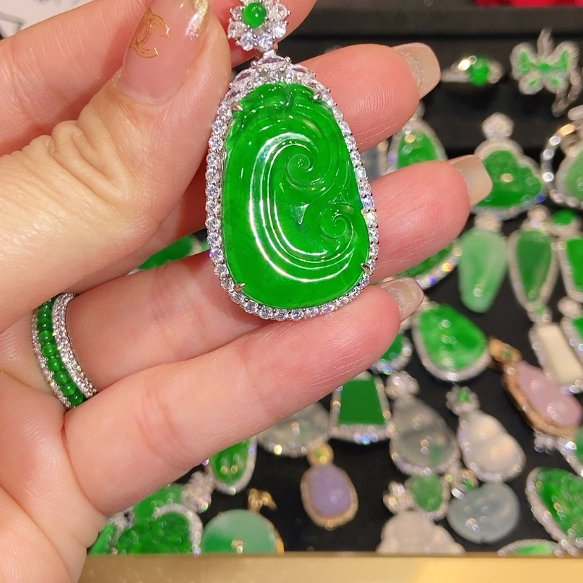 【闪购商品】翡翠未镶嵌颈饰天然翡翠