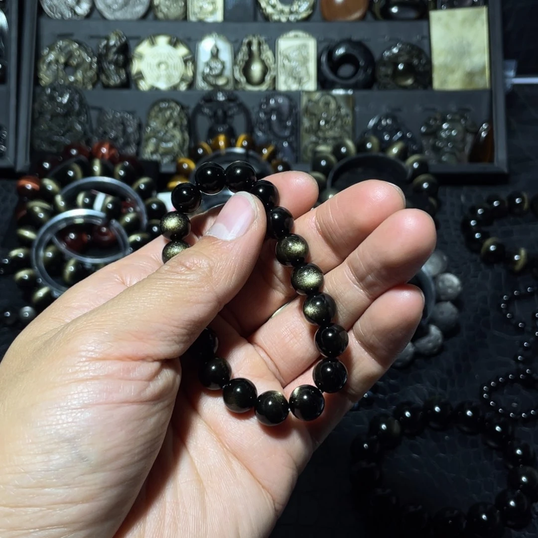 黑曜岩珠宝奇石未镶嵌小*菜