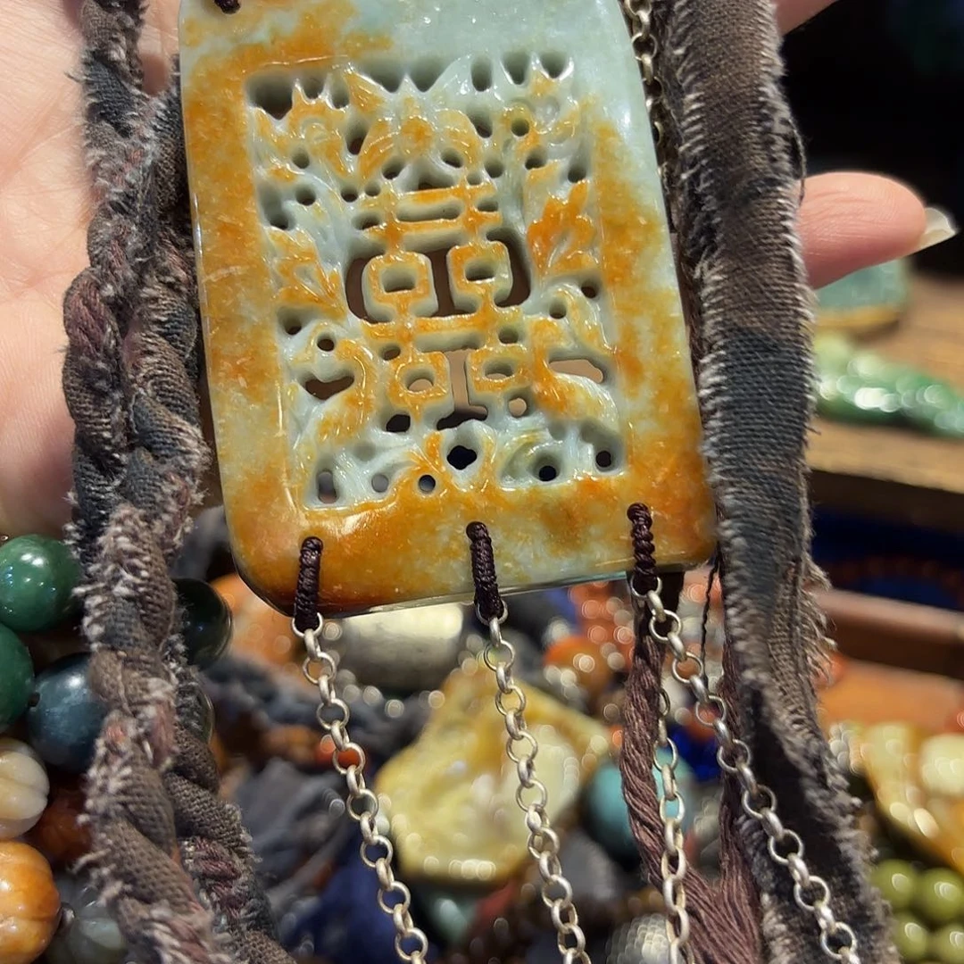 翡翠颈饰未镶嵌原创