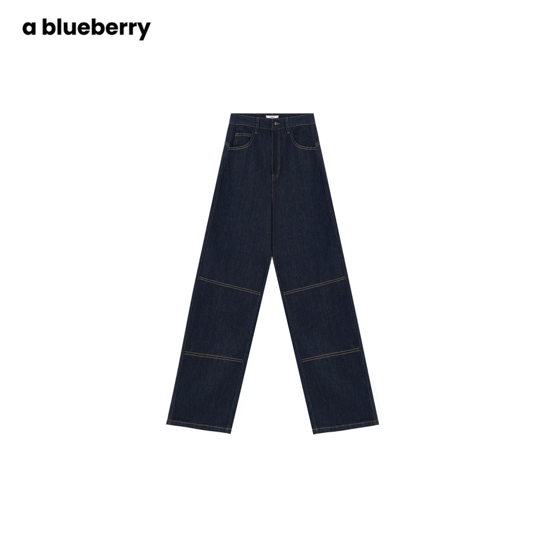 ablueberry早春显瘦明线设计休闲阔腿裤女韩版长裤BY3111669