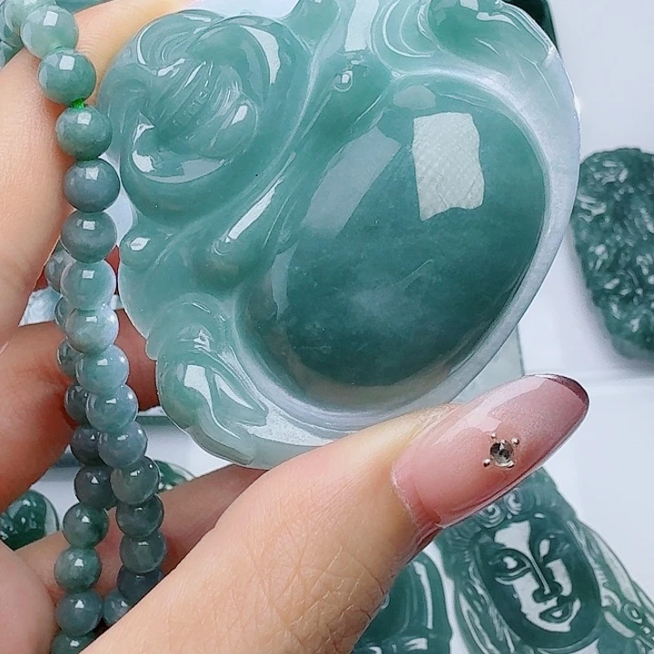 翡翠未镶嵌颈饰888888888多样性发其一