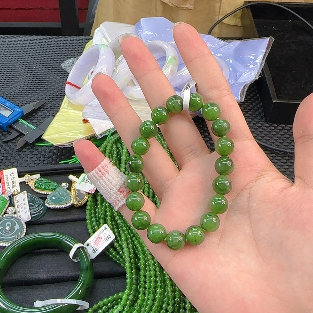 和田玉未镶嵌手链卡10手串