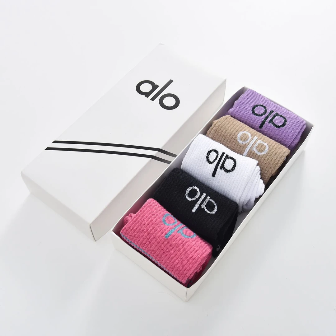 「Hellodone」韩版糖果色袜子纯色字母时尚百搭夏季长筒女