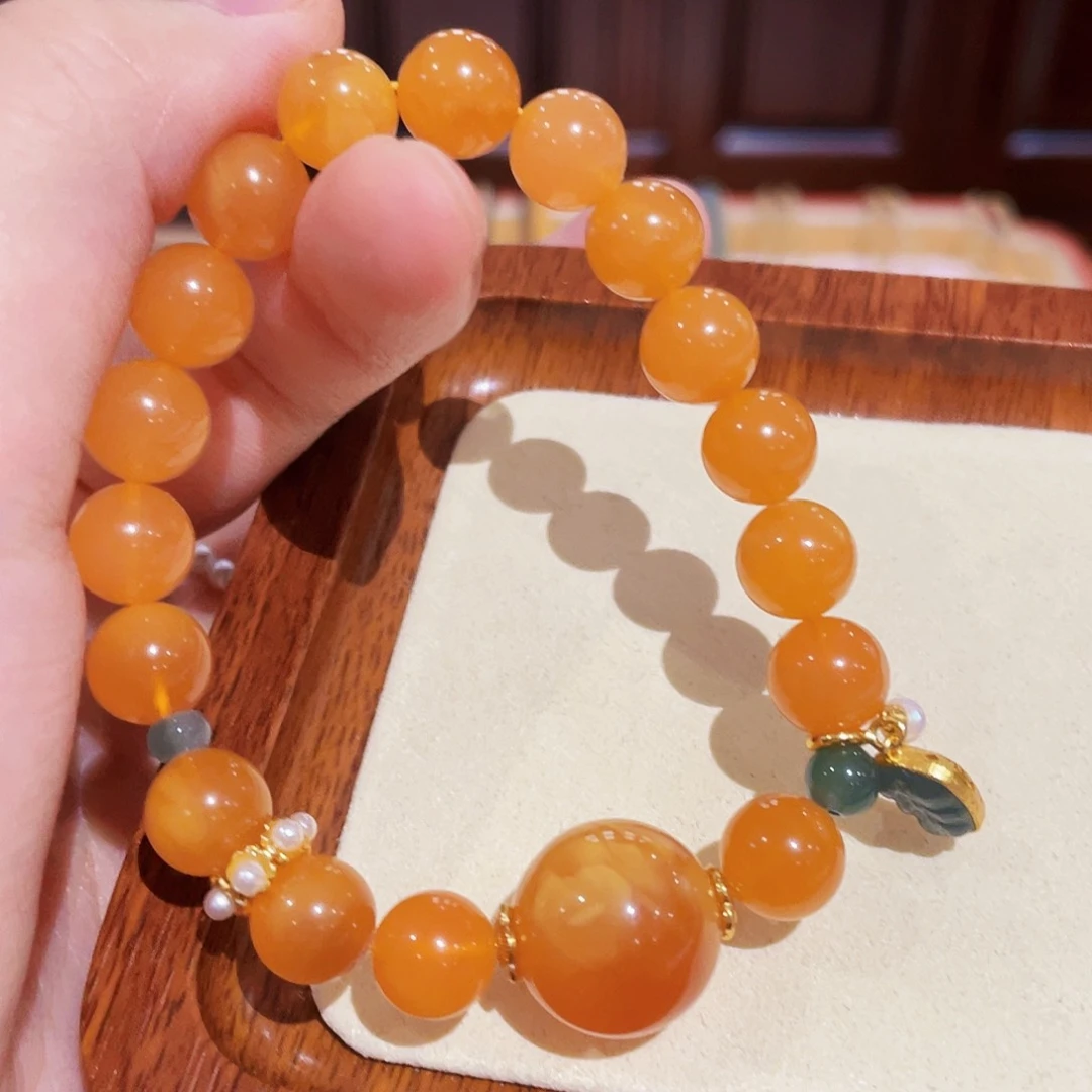 蜜蜡手链未镶嵌手串