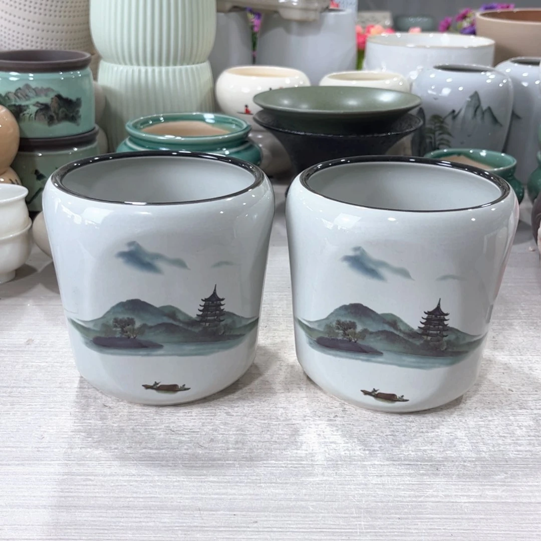 口径   11*13陶瓷绿植多肉微瑕花盆