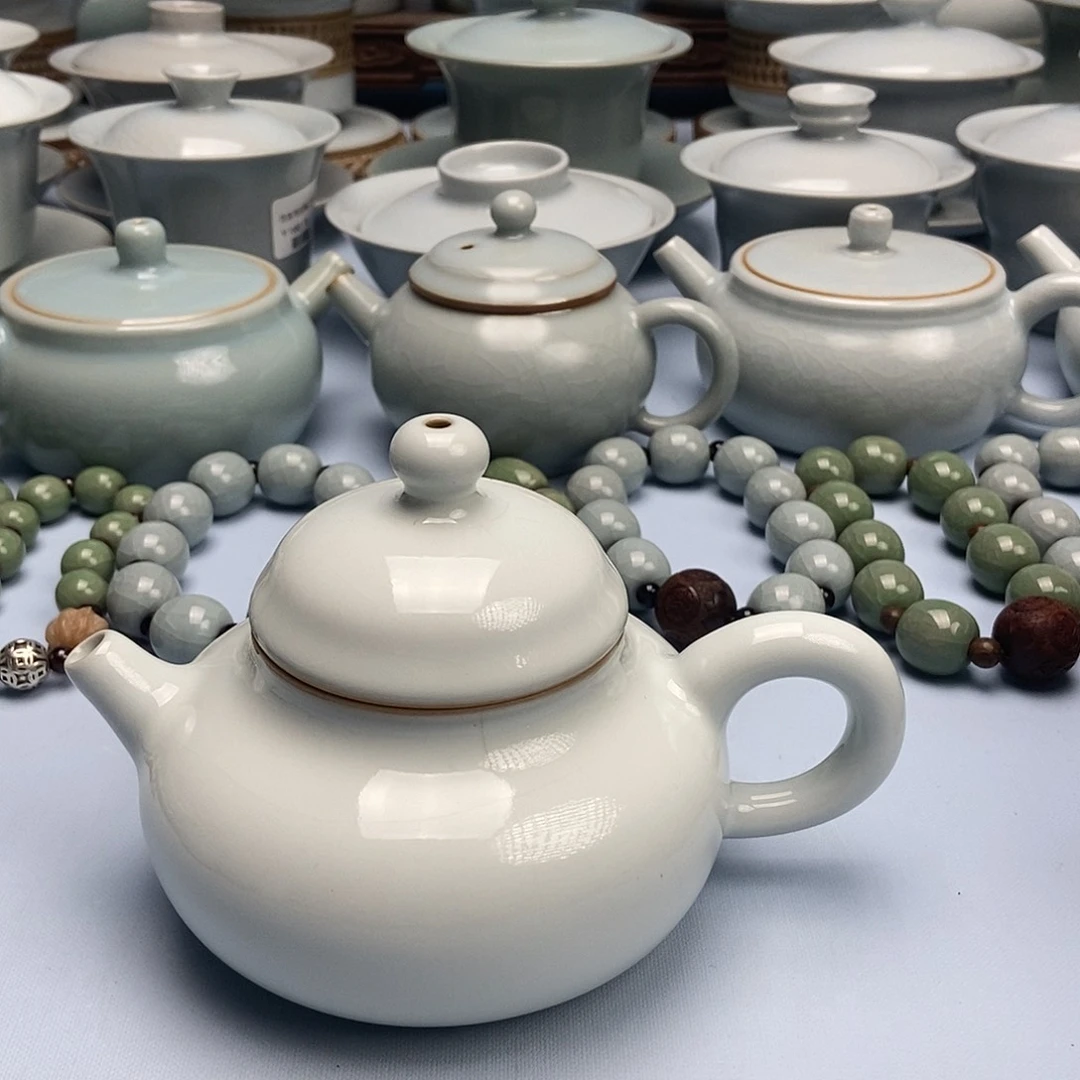 杯二级品月白荣天壶原矿原釉原产地