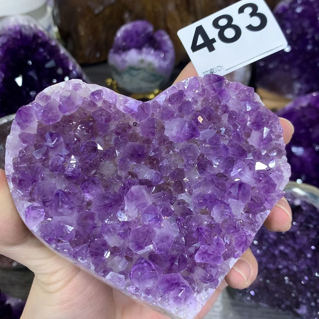 紫晶珠宝半成品未镶嵌483