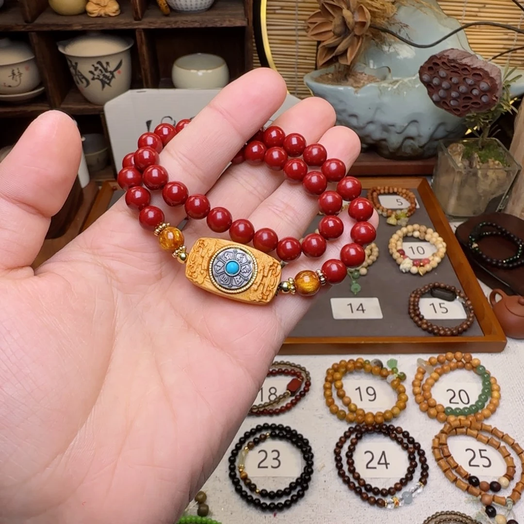 石榴石手链银S925镶嵌9999999999