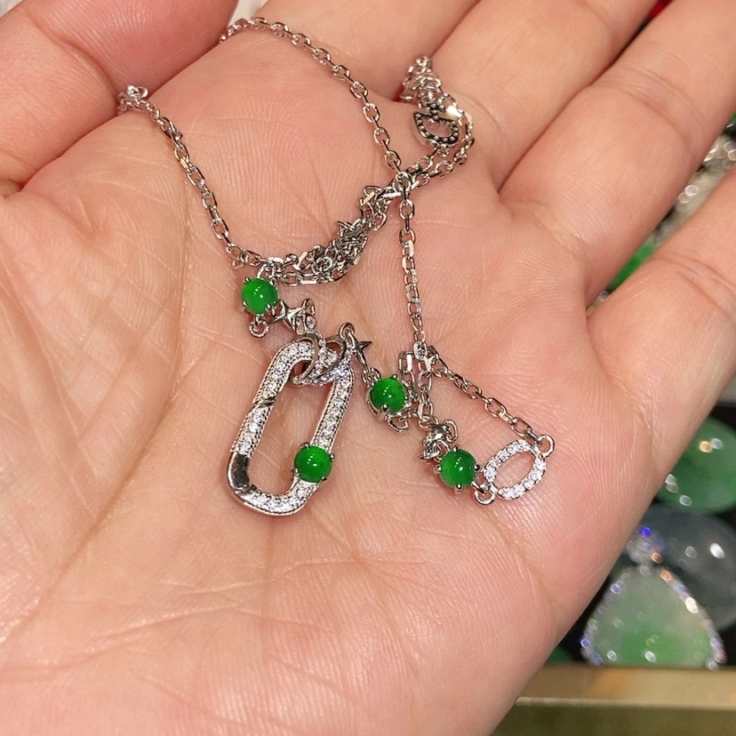 【闪购商品】颈饰未镶嵌翡翠天然翡翠