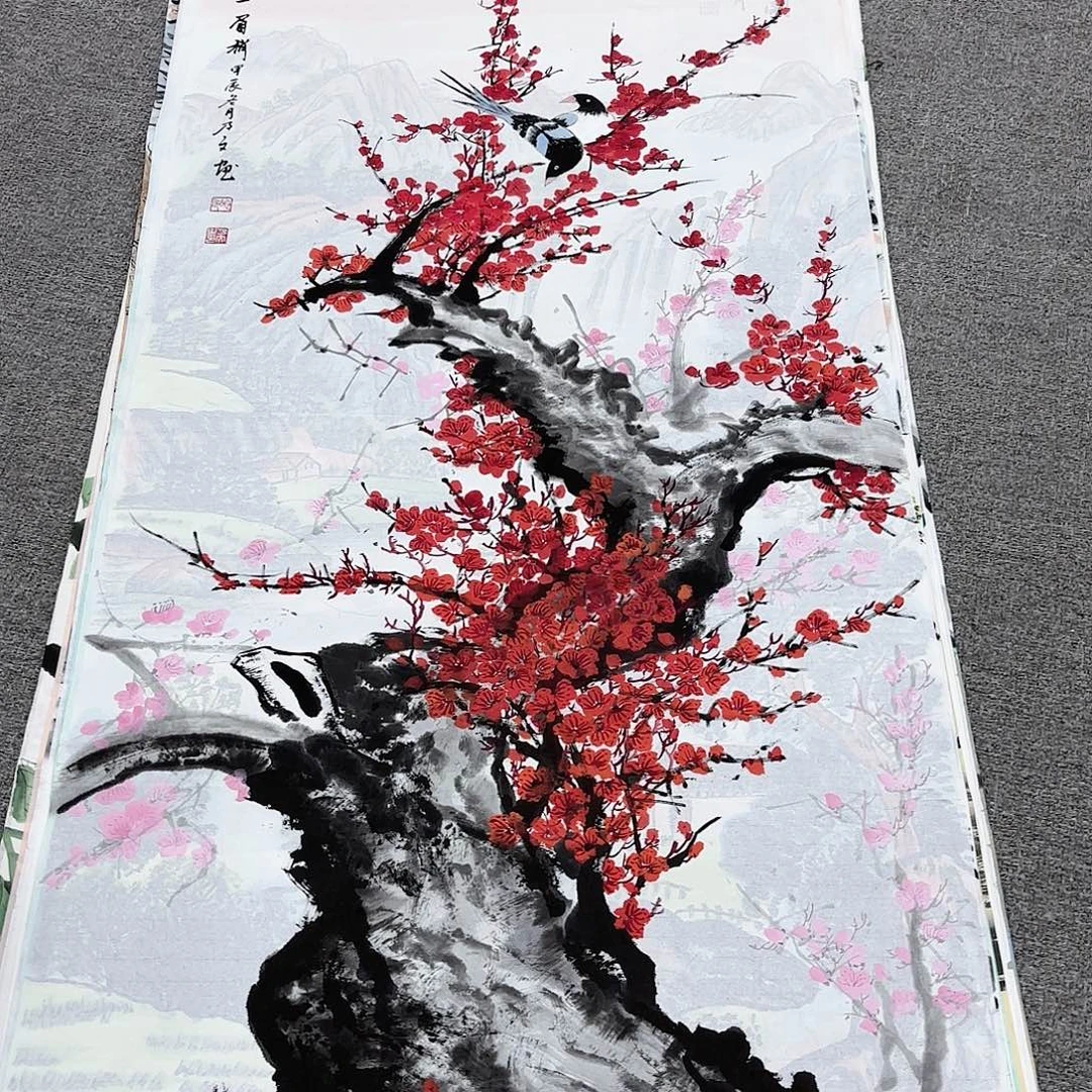 国画国画作品多次
