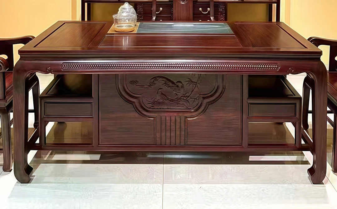 红木单品女王推荐-茶台茶桌新中式茶桌客厅