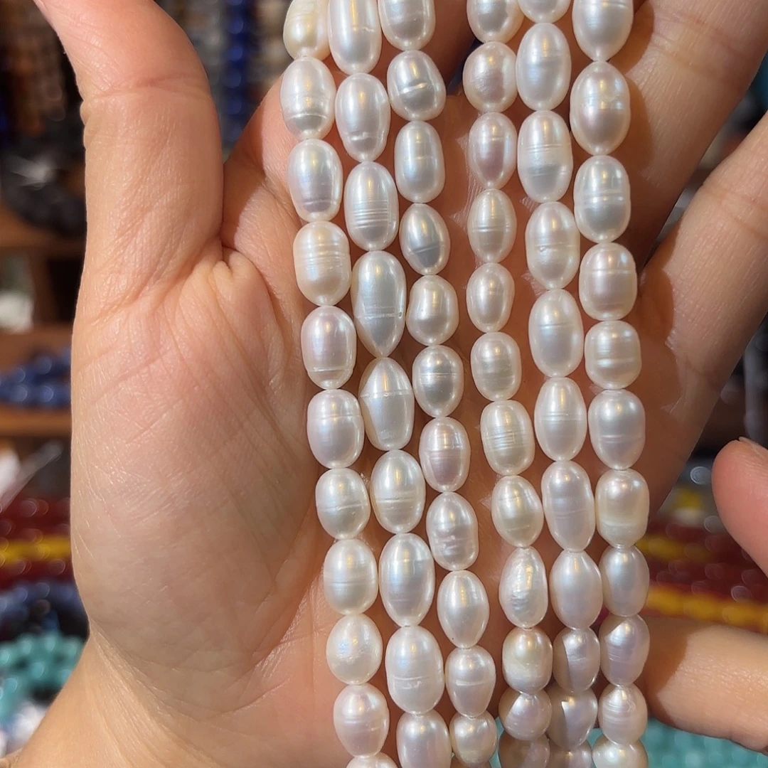 玛瑙/玉髓未镶嵌珠宝半成品珍珠卡7-10一条