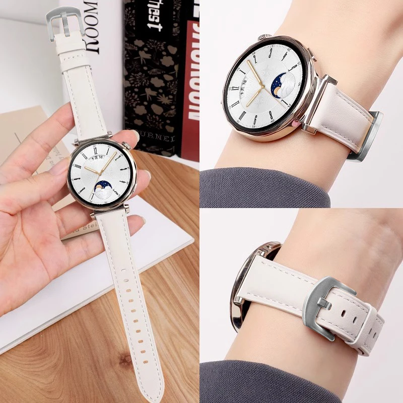 原装同款柔软舒适小牛皮表带41MM/46MM适用华为gt5/gt6手表带