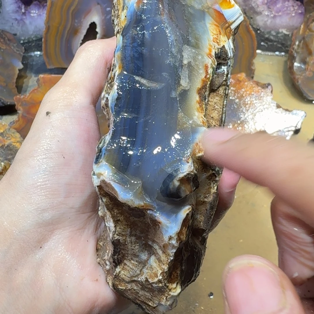 未镶嵌玛瑙/玉髓珠宝半成品