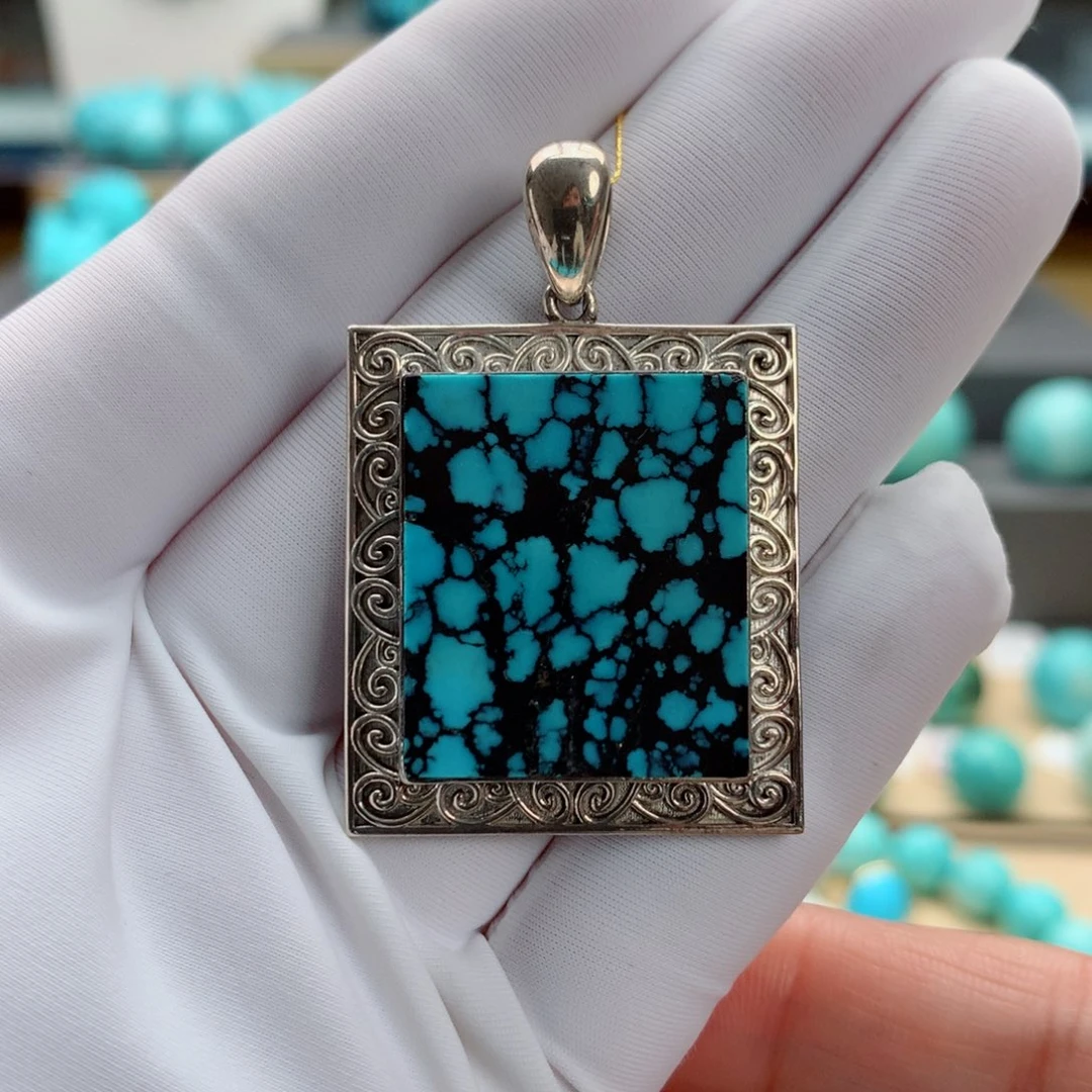 银S925镶嵌绿松石精品