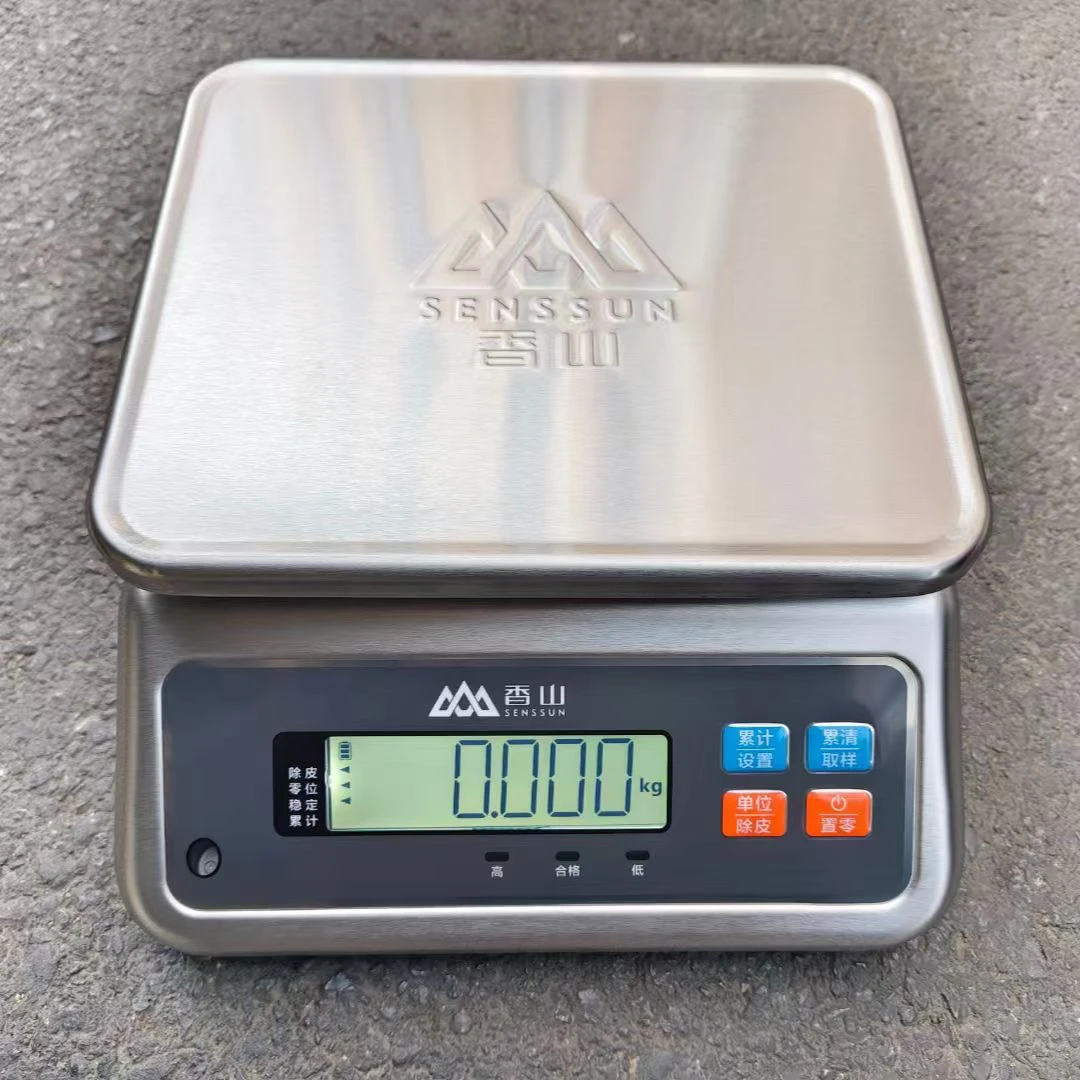 香山6kg/0.2g全不锈钢计重秤高精度304工厂用秤