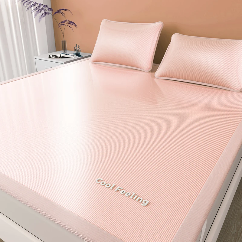 皇室嘉和云母冰川凉席三件套冰丝凉感软凉席可机洗