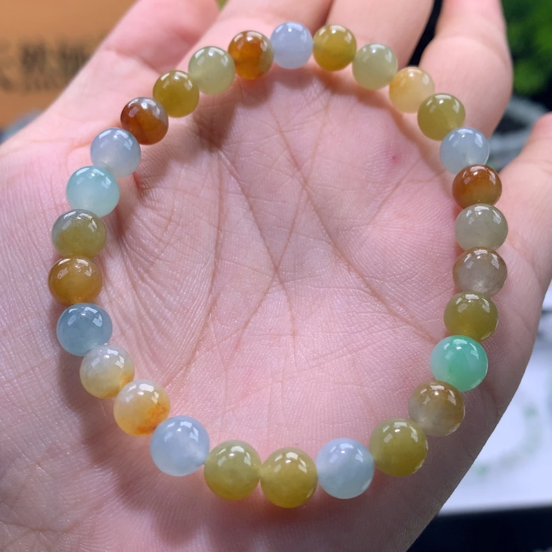 翡翠未镶嵌手链卡6.5