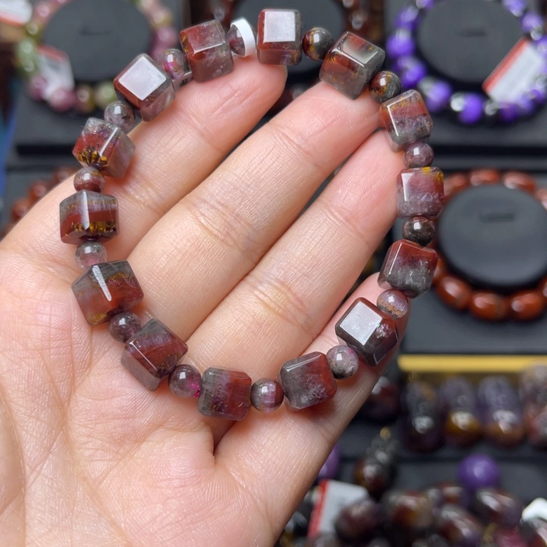 手链水晶未镶嵌极光四色方糖