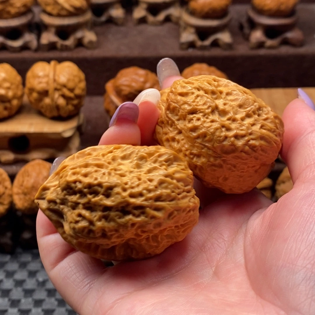 高***翅文玩核桃把件41古蟾