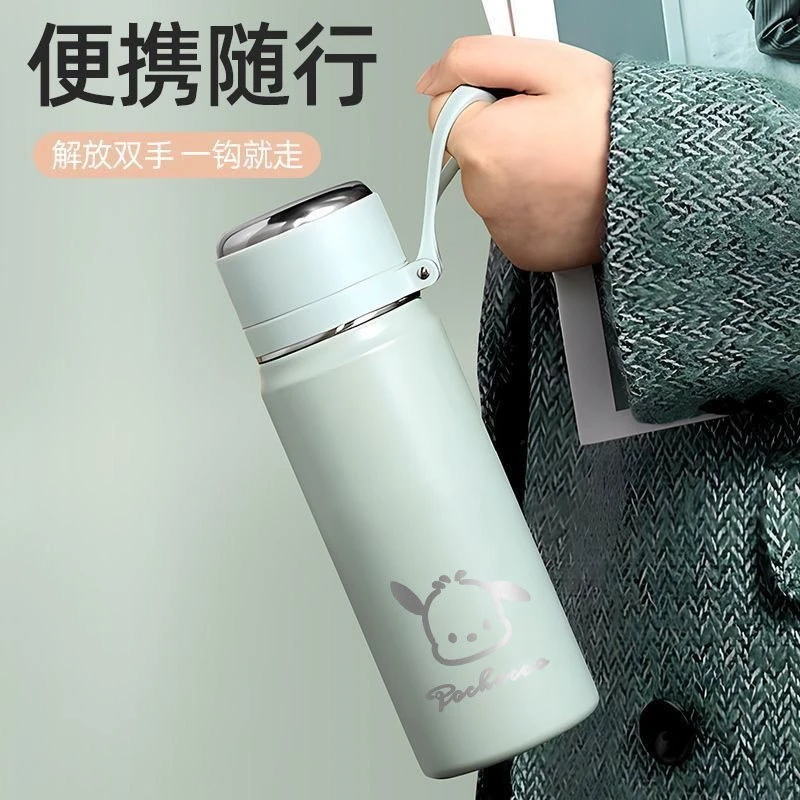 简约保温杯女生316不锈钢学生上学专用可爱泡茶水杯活动礼品杯子