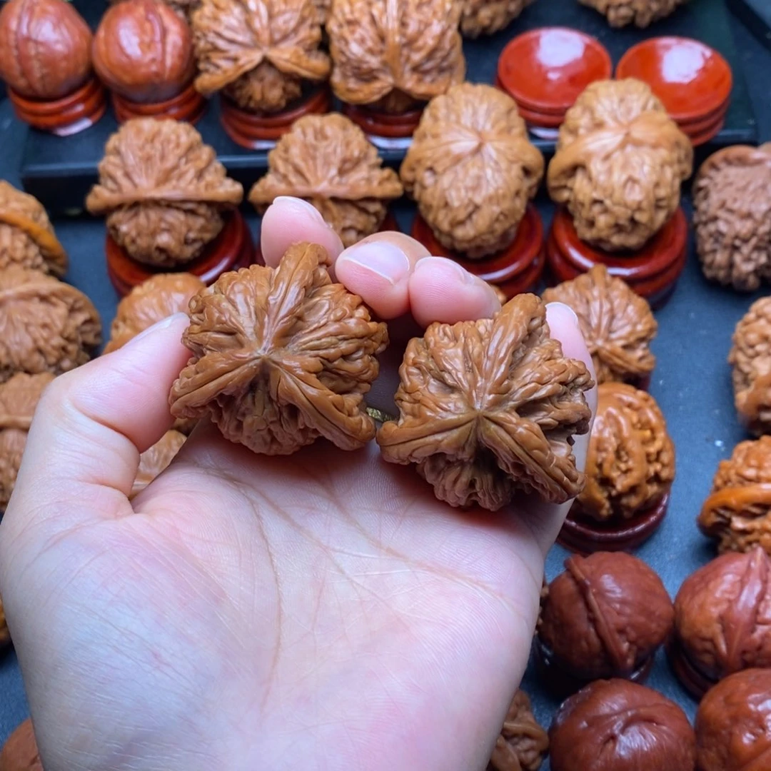 把件文玩核桃41虎头三棱