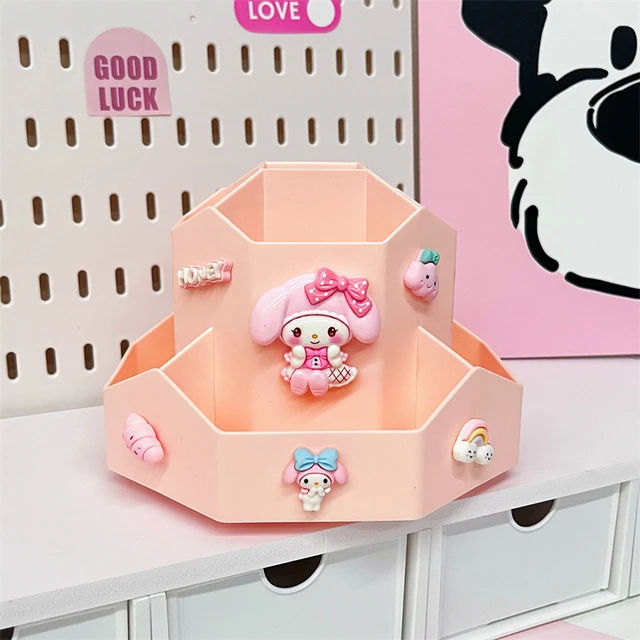 360度旋转笔筒超大容量桌面收纳盒多功能创意儿童小学生男女笔桶