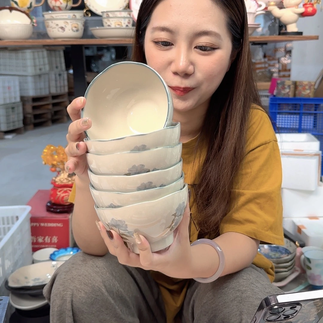 潮州微瑕陶瓷餐具4.5寸