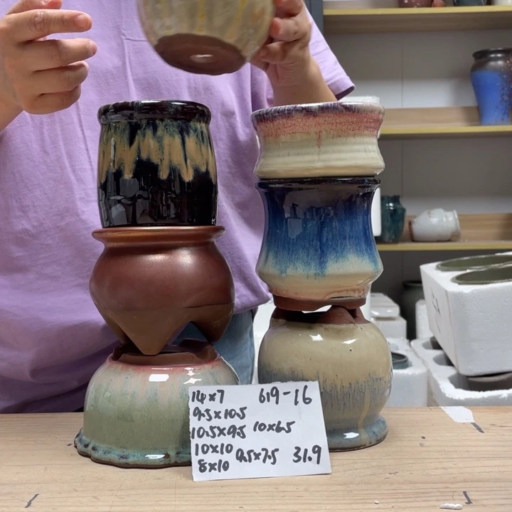 紫砂花盆多肉花盆微瑕16