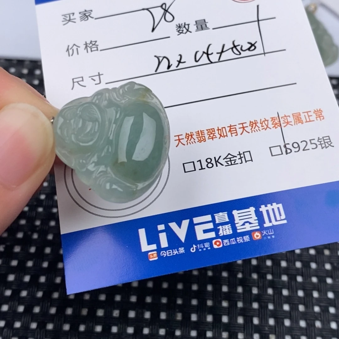 翡翠银S925镶嵌颈饰