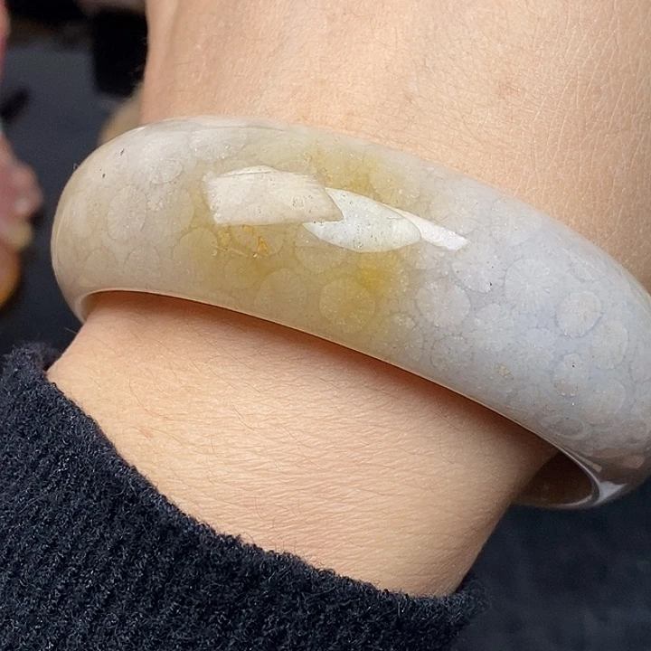 硅化玉未镶嵌颈饰59,4