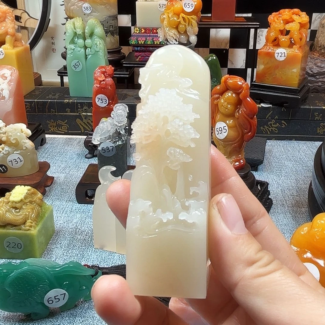 寿山石印石山水印章8