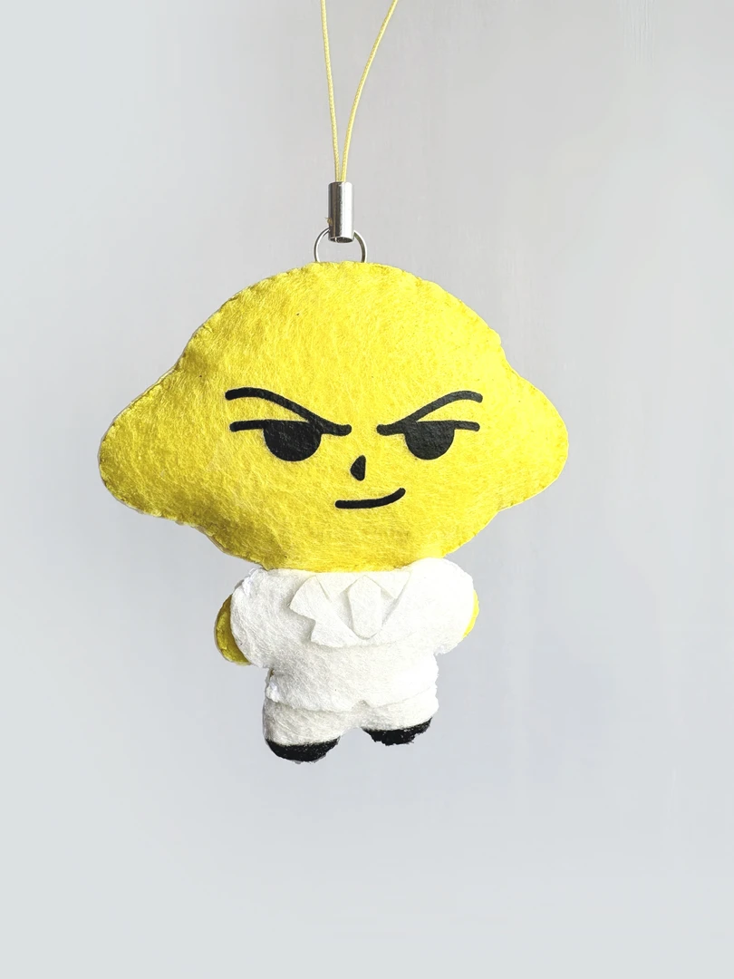 【手工】鸟恒不织布娃娃挂件柠檬菲诺