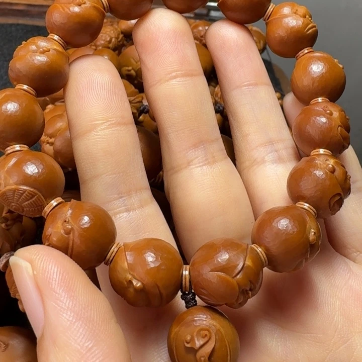 走***着手串/手链橄榄核15小佛