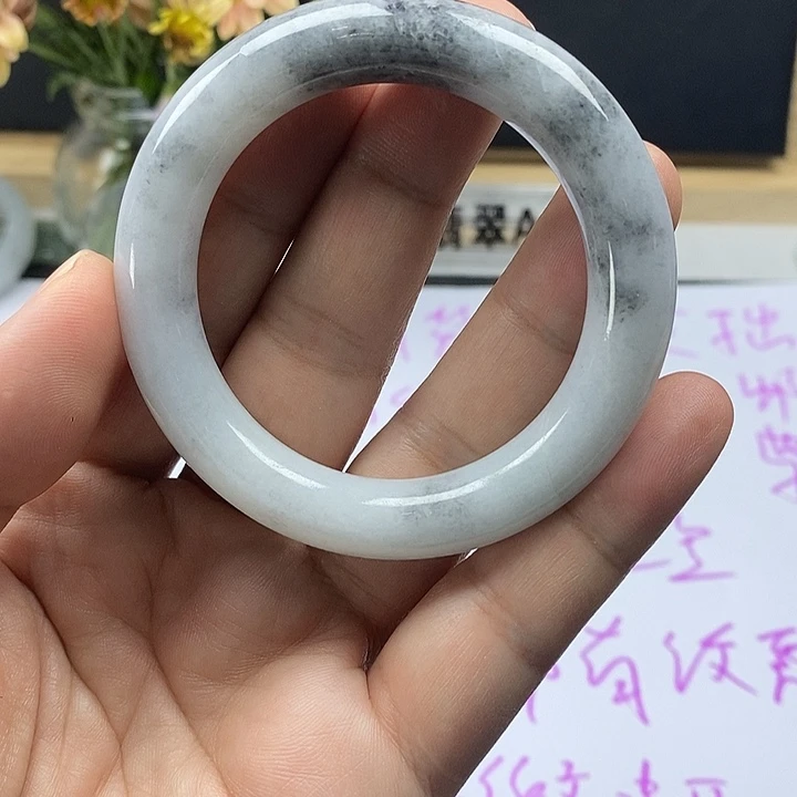 翡翠未镶嵌手镯50.5